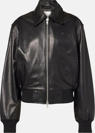 CHRISTOPHER ESBER Leather bomber jacket