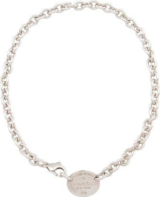 Tiffany & Co. Tiffany & Co Sterling Silver Tiffany & Co. Sterling Silver Return To Tiffany Oval Tag Necklace (Authentic Pre-Loved)