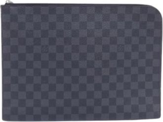 Louis Vuitton Pre-owned Clutch Bag - Heren - Vintage Clutch - Grijs - ONE Size - Vintage