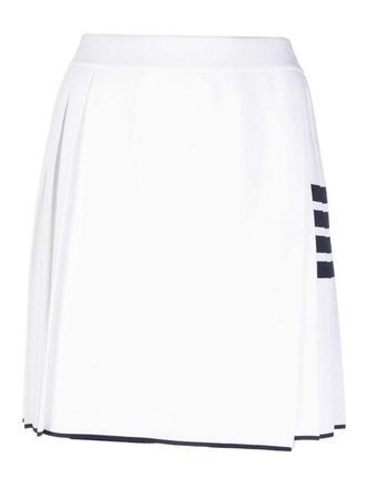 Thom Browne 4-bar pleated mini skirt