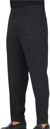 A|X Armani Exchange Black Tailored Wool-Blend Formal Pants