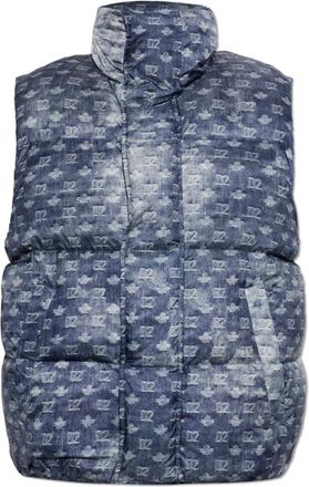Dsquared2 Donsjas - Heren - Bodywarmers - Blauw - S - Denim - Jassen