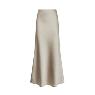 Blanca Vita Maxi Skirts, female, Beige, Size: 2XS Gedila Long Bias Skirt