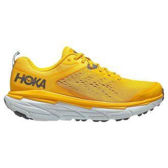 Hoka One One Hoka Challenger ATR 6 Textile Synthetic Mens Lace Up Trainers - Saffron Morning Mist - Size:UK 10.5