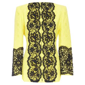 Christian Lacroix Yellow Lace Jacket