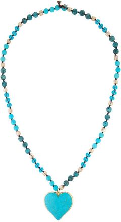 Saachi Saachi Heart Stone Beaded Necklace
