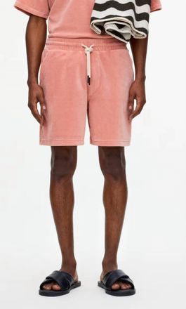 OAS Cameo Velour Pull-On Shorts In Pink