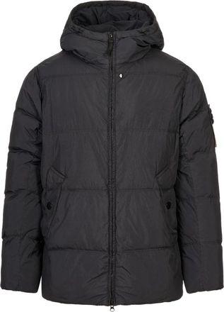 Stone Island Ghost Hooded Jacket - Heren - Winterjassen - Blauw - L - Katoen - Jassen