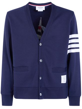 Thom Browne Sweater V Neck Engineered 4 Bar