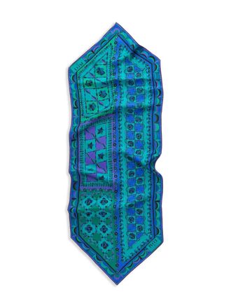 Pucci Festa-print silk scarf - Green