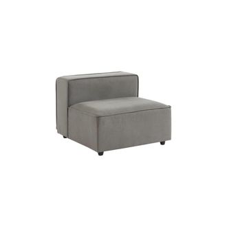 Sweeek Sill&oacute;n con asiento, m&oacute;dulo para sof&aacute; modular, gris claro