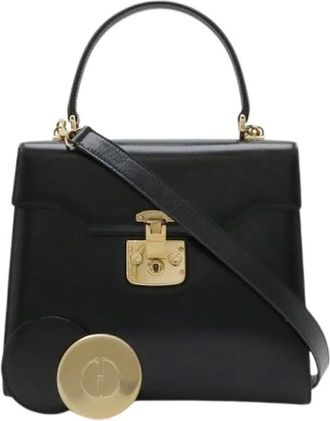 Gucci Pre-owned Lady Lock Leather 2way bag - - Pre-owned - Donna - Nero - ONE SIZE