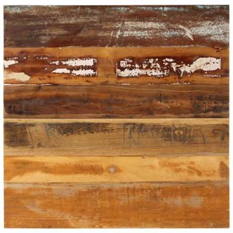 vidaXL Piano Tavolo Quadrato 70x70 cm 15-16 mm in Legno di Recupero - Vidaxl