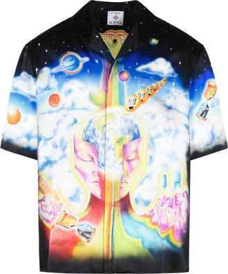 Casablanca Essential Experience Black Silk Shirt