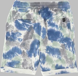 Finger in the Nose Tie-Dye Cotton Bermuda Shorts - Blue