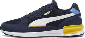 Puma Unisex Graviton Trainers, Club Navy White Yellow Sizzle Blue, 8 UK