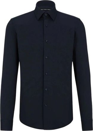 HUGO BOSS Stijlvol Overhemd - Heren - Casual Overhemden - Zwart - 3XL - Overhemden