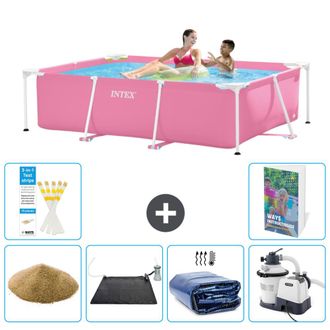 Intex Piscina Con Estructura Rectangular - 220x150x60 Cm - 7-piezas S69