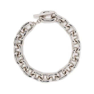 Paco Rabanne Accessoires, Dames, Grijs, ONE Size, XL Link Necklace