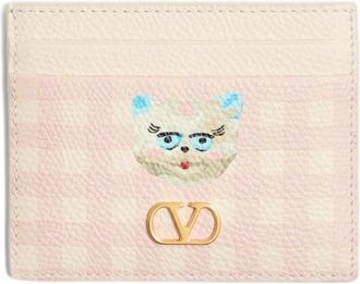 Valentino Garavani Wallets & Cardholders, female, Beige, ONE SIZE, VLogo Signature Le Chat De La Maison Cardholder