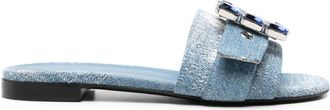 Roberto Festa Milano Fade denim slides - women - Cotton - 37 - Blue