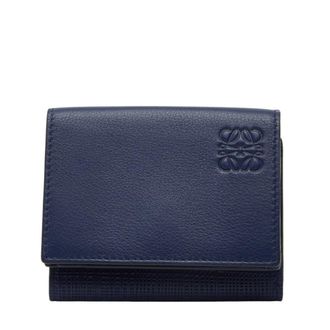 Loewe Blue Leather Wallet (Tri-Fold) (Pre-Owned)