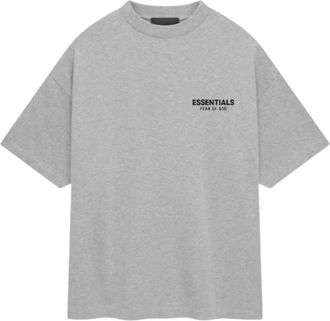 Fear of God Jersey Crewneck T-Shirt - Heren - T-shirts - Grijs - XL - Katoen - Tops