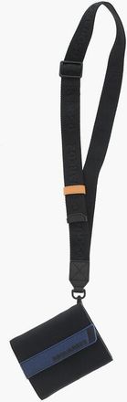 Dsquared2 Solid-Color Wallet with Velcro Closure and Removable Shoulde size One