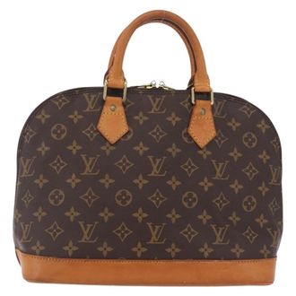 Louis Vuitton Alma Monogram Canvas Brown Canvas Handbag (Pre-Owned)