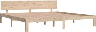 vidaXL Bed Frame without Mattress Solid Wood Pine 200x200cm Vidaxl