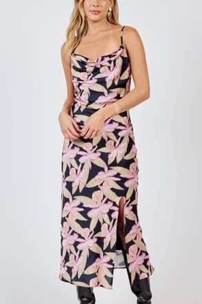 Sadie & Sage Candlelight Cowl Neck Dress In Multi