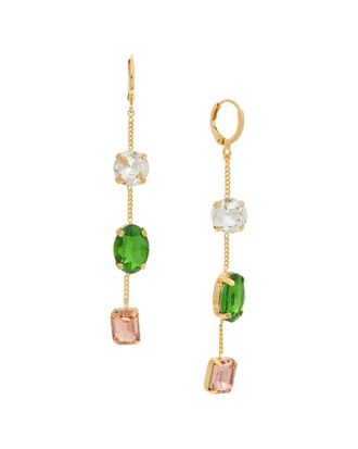 Petit Moments 18K Plated Cz Drop Dangle Earrings