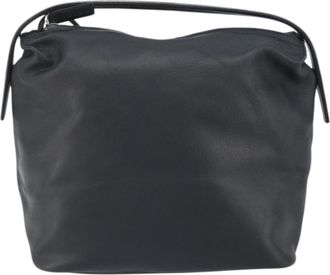 Loewe Vintage Handbag Leather Black Leather Handbag (Pre-Owned)