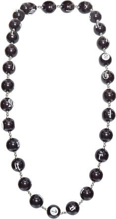 John Galliano Gothic Logo Number Lucky Ball Necklace
