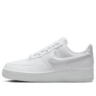 Nike (WMNS) Nike Air Force 1 Low 07 Next Nature Triple White Bulbous Swoosh HF2014-100