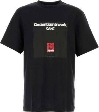 OAMC Klassiek Zwart Katoenen T-shirt - Heren - T-shirts - Zwart - M - Katoen - Tops