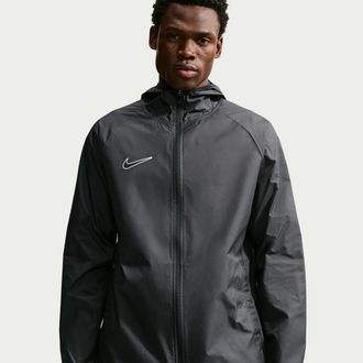 Nike Mens Academy Storm-FIT Soccer Rain Jacket in Black | IM3913-010