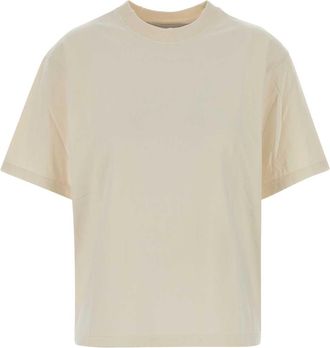 Golden Goose Deluxe Brand Cream Cotton T Shirt