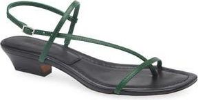 Madewell The Maycie Asymmetric T-Strap Sandal in Golf Green at Nordstrom Rack, Size 10.5
