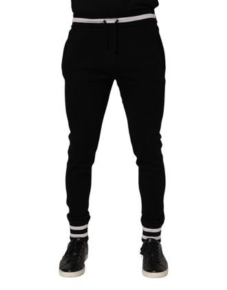 Dolce & Gabbana Cotton-Elastane Joggers - Black