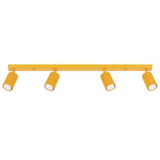 Sollux Lighting minimalist Ceiling lamps 16.5x81x6.5cm 4xLight in Yellow | Size: 16.5x81x6.5 cm