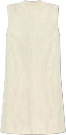 Jil Sander Wollen vest - Dames - Coltruien - Beige - S - Wol - Truien & Vesten