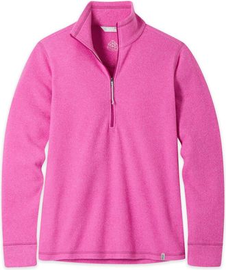 Stio | Womens Turpin Fleece Half Zip Top, Size Medium in Bold Bloom Heather