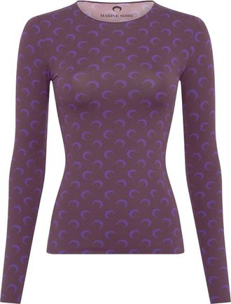 Marine Serre Maglioni Viola-Donna