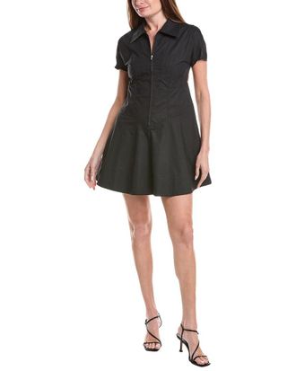 House Of Harlow House Of Harlow 1960 Britney Zip Front Shirtdress