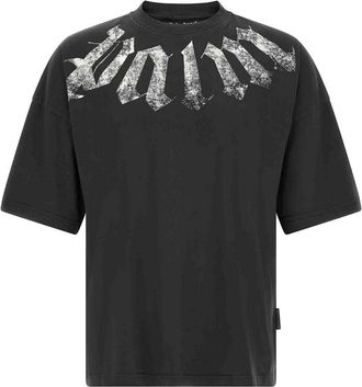 Palm Angels Craquel gothic print t-shirt