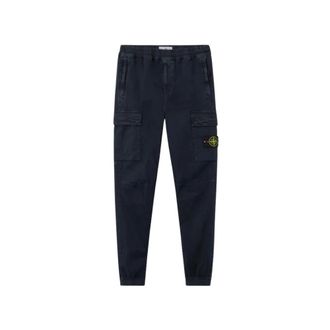 Stone Island Slim-fit Trousers, male, Blue, Size: W33 H25 Trousers