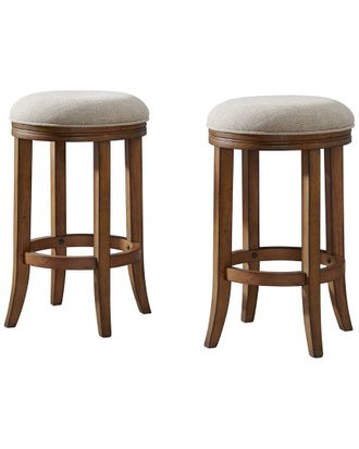 Alaterre Natick Set Of 2 Counter Height Stools