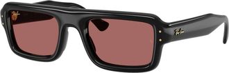 Ray-Ban Flacko Puffer - unisex - Zonnebrillen - Zwart - 52 MM - Nylon - Accessoires