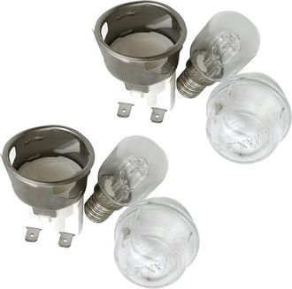 OEM Paquete De 4 Bombillas E14 Resistentes A Altas Temperaturas (300 &deg;c, 250 V, 25 W) Para Horno, Portal&aacute;mparas